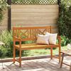 vidaXL Banc de jardin Marron 110 x 56 x 90 cm Bois d'acacia massif
