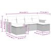 vidaXL Salon de jardin avec coussins 6 pcs beige r&eacute;sine tress&eacute;e