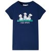 T-shirt pour enfants bleu marine 128