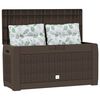 vidaXL Boîte de stockage de jardin Marron 119x48x60 cm Polypropylène