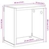 vidaXL &Eacute;tag&egrave;res cube murales 2 pcs Blanc et ch&ecirc;ne sonoma 30x15x30 cm