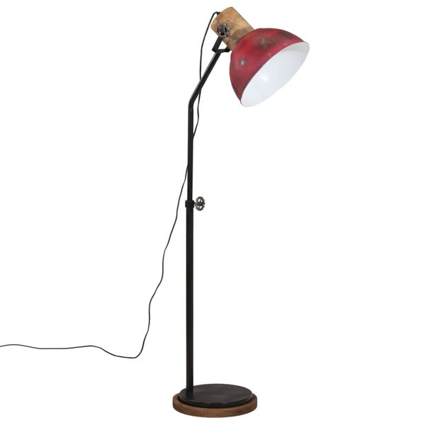 vidaXL Lampadaire 25 W rouge d&eacute;lav&eacute; 30x30x100-150 cm E27