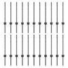 vidaXL Poteau de cl&ocirc;ture ench&acirc;ss&eacute; 22 pcs Gris 100 cm
