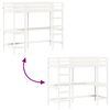 vidaXL Lit superpos&eacute; sans matelas blanc 75x190 cm pin massif