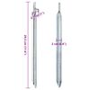 vidaXL Piquets de tente 24 pcs forme de V 29,5cm &Oslash;20mm acier galvanis&eacute;