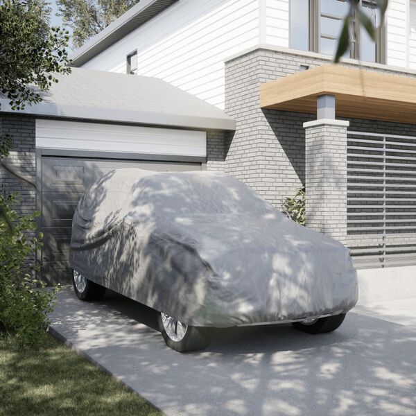 vidaXL Housse de voiture SUV compl&egrave;te gris XL tissu non tiss&eacute;