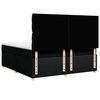 vidaXL Sommier &agrave; lattes de lit avec matelas Noir 180x200 cm Tissu