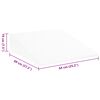 vidaXL Coussin en coin Uni Blanc 69 x 64 x 19 cm