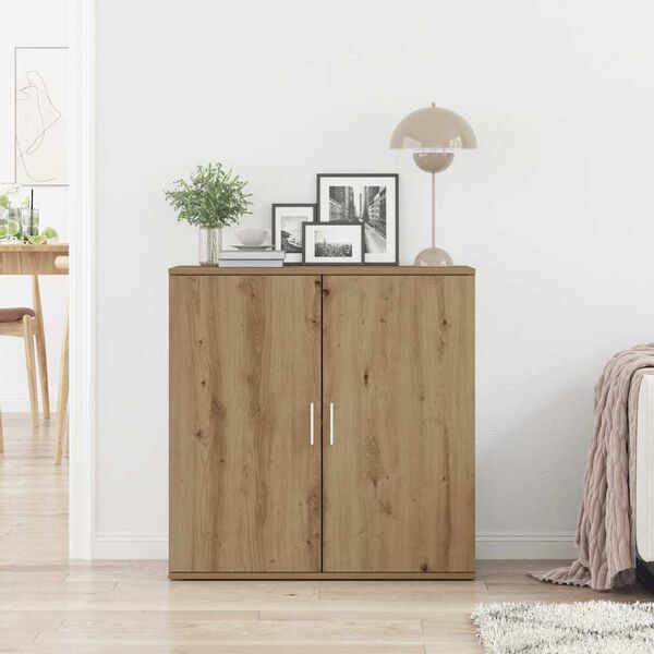 vidaXL Buffet Chêne artisanal 79 x 38 x 80 cm Bois d'ingénierie