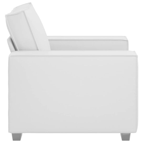 vidaXL Canapé Blanc 99 x 78 x 84 cm tissu