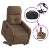 vidaXL Fauteuil inclinable Marron Tissu