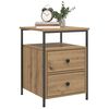 vidaXL Table de chevet ch&ecirc;ne artisanal 44x45x60 cm bois d'ing&eacute;nierie
