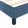 vidaXL Cadre de lit sans matelas bleu fonc&eacute; 160x200 cm velours