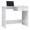 vidaXL Bureau Blanc brillant 100x50x76 cm Bois d&rsquo;ing&eacute;nierie