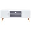 vidaXL Meuble TV Blanc 120x40x46 cm MDF