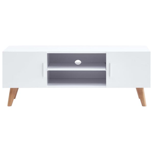 vidaXL Meuble TV Blanc 120x40x46 cm MDF
