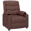 vidaXL Fauteuil de massage Marron Similicuir