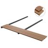 vidaXL Planche de terrasse 4 pcs Teck WPC