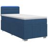 vidaXL Lit boxspring avec matelas Bleu 100 x 200 cm Tissu