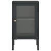 vidaXL Buffet Anthracite 38x35x70 cm Acier et verre