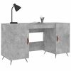 vidaXL Bureau gris b&eacute;ton 140x50x75 cm bois d'ing&eacute;nierie