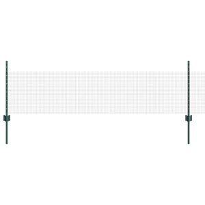 vidaXL Cl&ocirc;ture avec poteau Vert