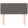 vidaXL Tête de lit Gris 80x5x78/88 cm Similicuir