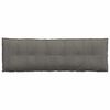 vidaXL Coussin de Dos Gris clair 160 x 50 cm Tissu en velours c&ocirc;tel&eacute;