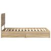 vidaXL Lit de Rangement Ch&ecirc;ne Sonoma 90 x 190 cm Bois d'ing&eacute;nierie