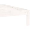 vidaXL Cadre de lit sans matelas blanc bois de pin massif 90x200 cm