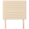 vidaXL Tête de lit Crème 80x5x118/128 cm Tissu