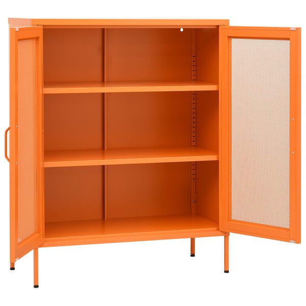 vidaXL Armoire de rangement Orange 80x35x101,5 cm Acier