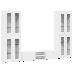 vidaXL Ensemble meuble TV FLORIN 3 pc 150 x 39 x 30 cm Blanc