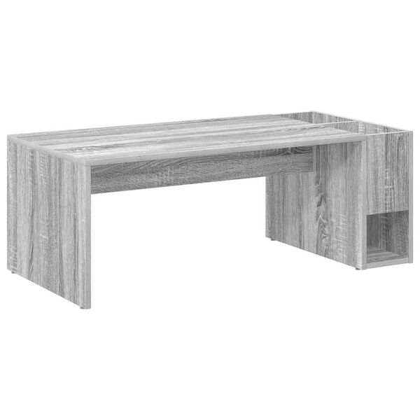 vidaXL Table basse Gris Sonoma 101,5 x 50 x 37 cm Bois d'ing&eacute;nierie