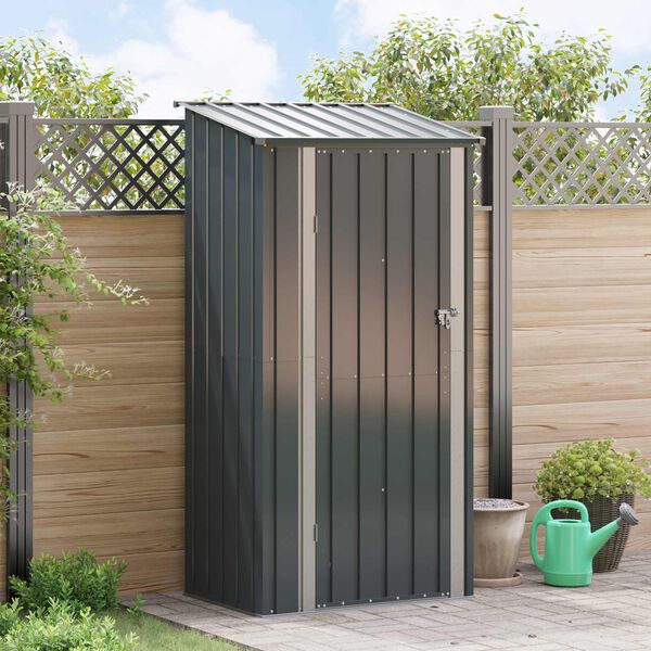 vidaXL Cabanons de jardin Anthracite 103 x 74 x 200 cm M&eacute;tал
