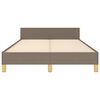 vidaXL Cadre de lit sans matelas taupe 120x200 cm tissu
