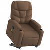 vidaXL Fauteuil de massage inclinable Marron Tissu
