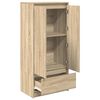 vidaXL Armoire tiroir ch&ecirc;ne sonoma 55,5x34x119,5 cm bois d'ing&eacute;nierie