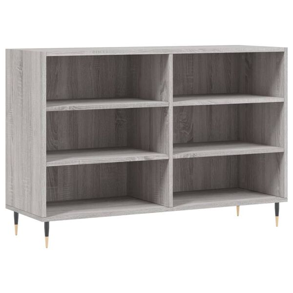 vidaXL Buffet sonoma gris 103,5x35x70 cm bois d'ing&eacute;nierie