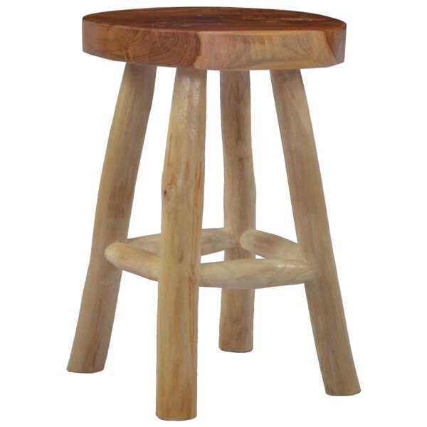vidaXL Tabouret Marron Bois de teck
