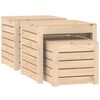 vidaXL Ensemble de bo&icirc;tes de jardin 3 pcs bois de pin massif