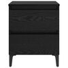 vidaXL Cabinet de chevet Ch&ecirc;ne noir 40 x 35 x 50 cm Bois d'ing&eacute;nierie