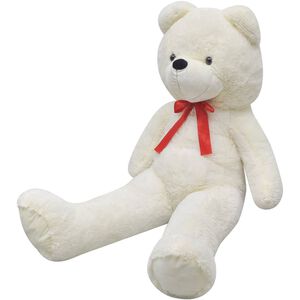 vidaXL Ourson en peluche XXL Blanc 85 cm