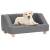 vidaXL Canap&eacute; pour chien Gris 95x63x39 cm Lin