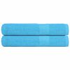 vidaXL Serviettes FROGN 2 pcs turquoise 100x200 cm 360 g/m&sup2;