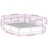 vidaXL Lit biblioth&egrave;que sans matelas 160x200 cm bois massif de pin