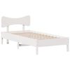vidaXL Cadre de lit sans matelas blanc 75x190 cm bois de pin massif