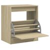 vidaXL Armoire &agrave; chaussures ch&ecirc;ne sonoma 60x42x69 cm bois d'ing&eacute;nierie