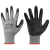 vidaXL Gants de Travail 24 pcs Gris et Noir 7 / S Polyester