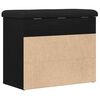 vidaXL Banc de rangement Ch&ecirc;ne noir 62 x 32 x 50 cm Bois d'ing&eacute;nierie